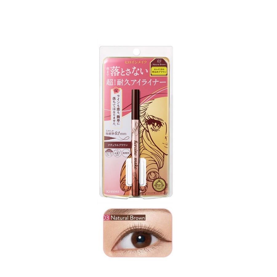 [NEW] Bút kẻ mắt nước Kissme bản cải tiến siêu bền Heroine Make Prime Liquid Eyeliner nét siêu mảnh 0.1mm