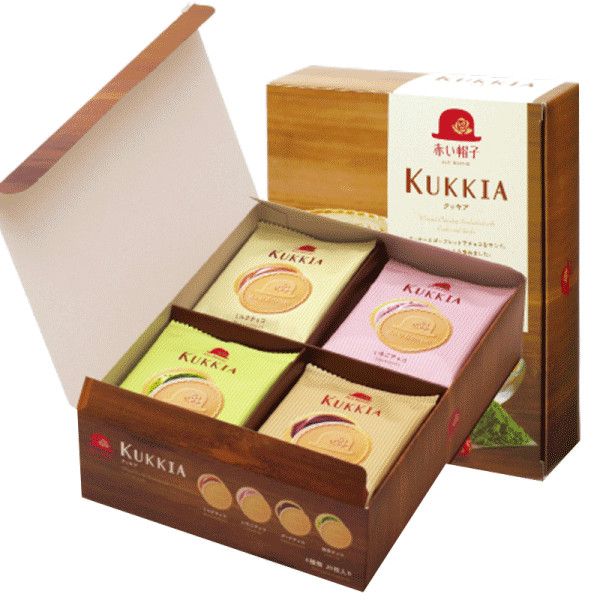 Bánh quy Kukkia AKAI BOUSHI nhân socola 4 vị 20c