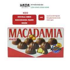 Kẹo socola Meiji nhân Macadamia hộp 9 viên