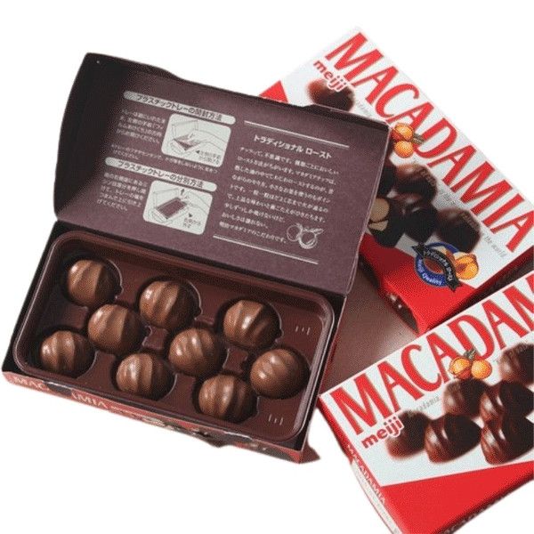 Kẹo socola Meiji nhân Macadamia hộp 9 viên