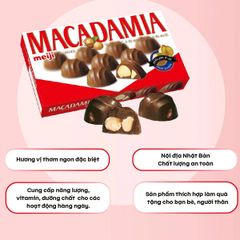 Kẹo socola Meiji nhân Macadamia hộp 9 viên