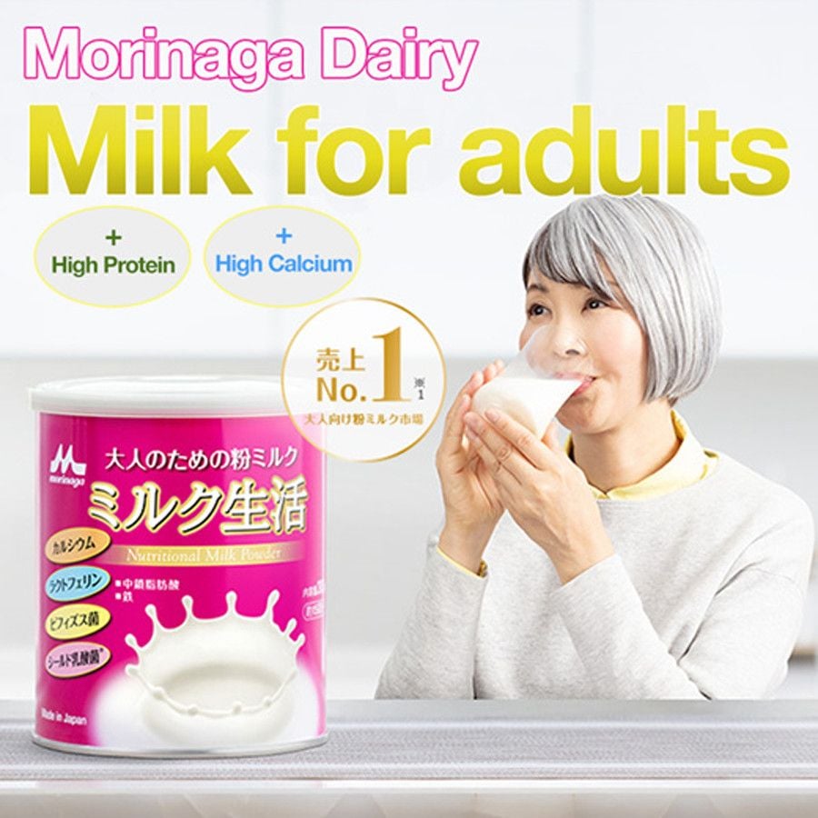 Sữa bột dinh dưỡng dành cho người lớn Morinaga Milk Life 300g