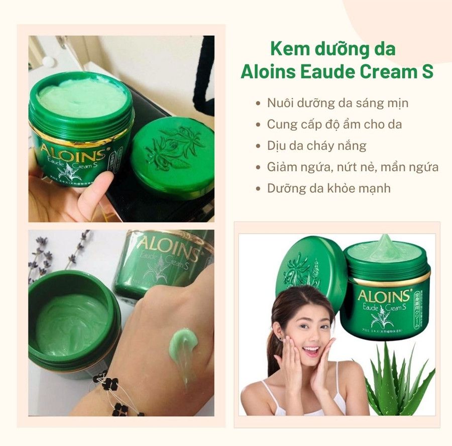 Kem dưỡng trắng da Aloins Eaude Cream S Của Nhật 185g