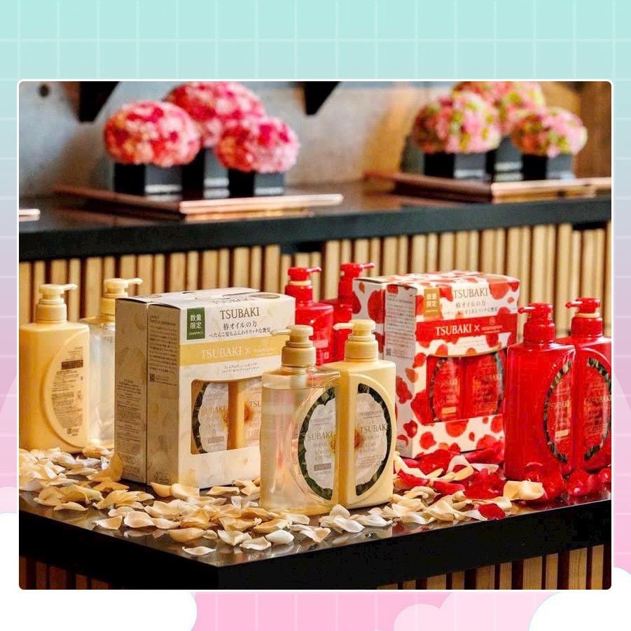 BỘ DẦU GỘI + DẦU XẢ CAO CẤP SHISEIDO TSUBAKI 490ML NICOLAI BERGMANN