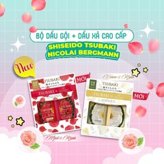 BỘ DẦU GỘI + DẦU XẢ CAO CẤP SHISEIDO TSUBAKI 490ML NICOLAI BERGMANN