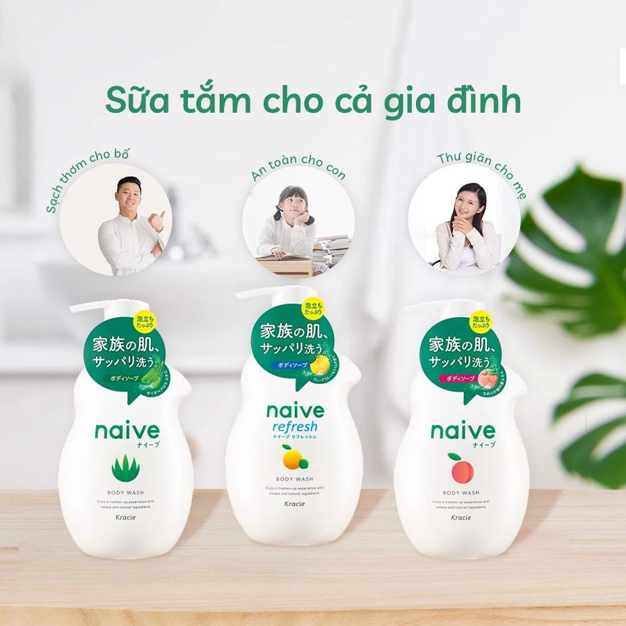 Sữa tắm Naive Kracie Nhật Bản 530ml