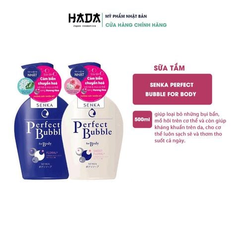 Sữa Tắm Dưỡng Ẩm Senka Perfect Whip for Body 500ml Nhật Bản