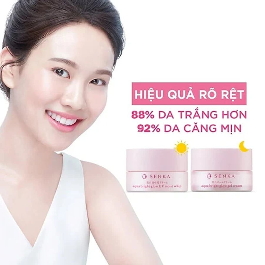 Kem Dưỡng Senka Sáng Da, Mờ Thâm Sạm Ban Ngày và Đêm 50g