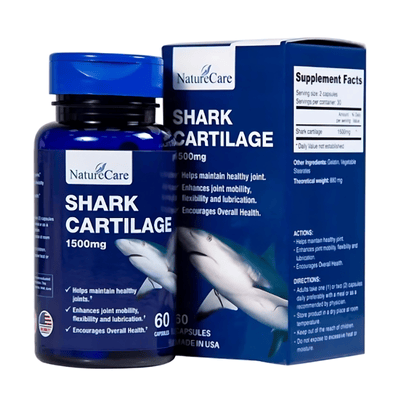  Viên uống Shark Cartilage NatureCare - Tăng cường hoạt động của khớp 