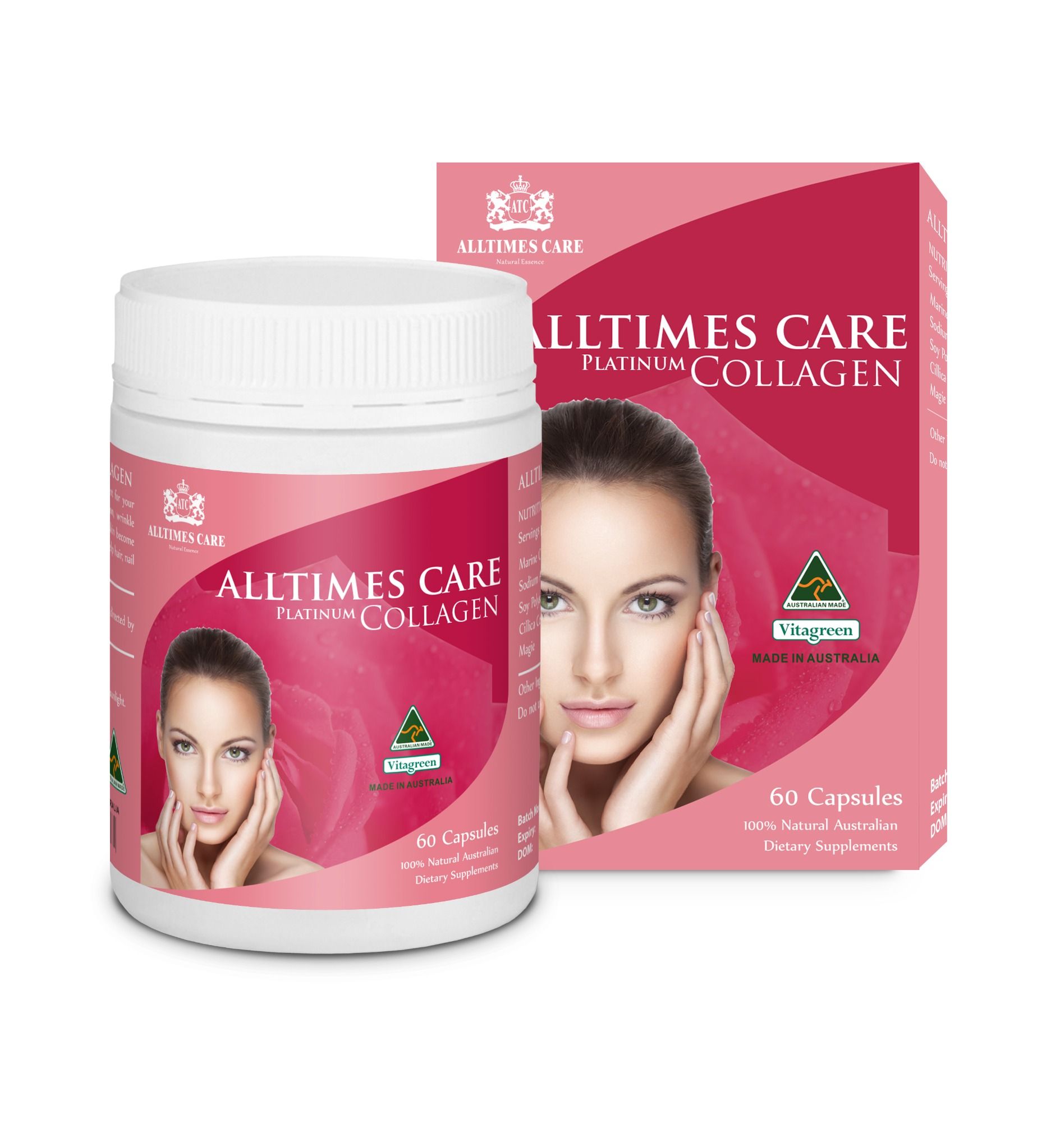  Alltimes Care Platinum Collagen - Thực phẩm bảo vệ sức khỏe chống lão hóa, giúp đẹp da 