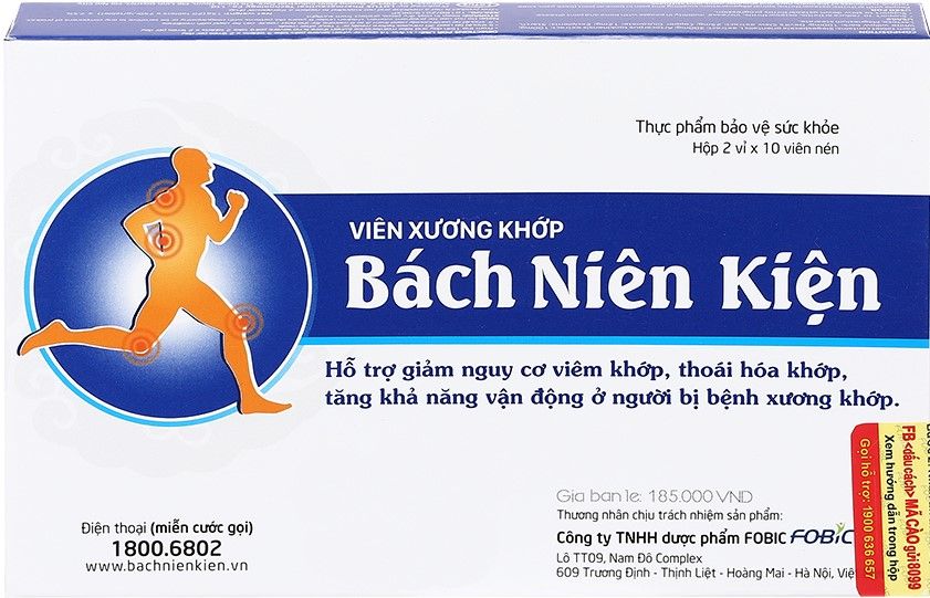  Viên xương khớp Bách Niên Kiện - Hỗ trợ tốt cho xương khớp 