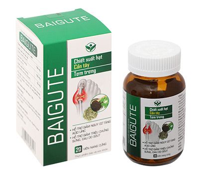  Baigute - Hỗ trợ cải thiện tình trạng đau nhức, sưng tái do gout 