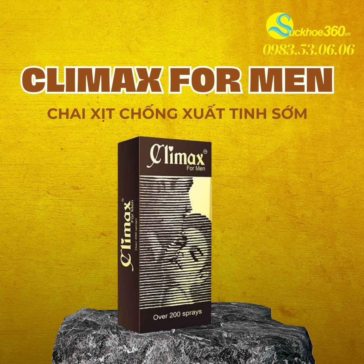  Climax For Men Chai xịt chống xuất tinh sớm cho nam hàng đầu của Ấn Độ 