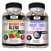  Combo viên giảm cân BEST WEIGHT LOSS BLEND & viên đốt cháy mỡ NIGHT TIME FAT BURN 
