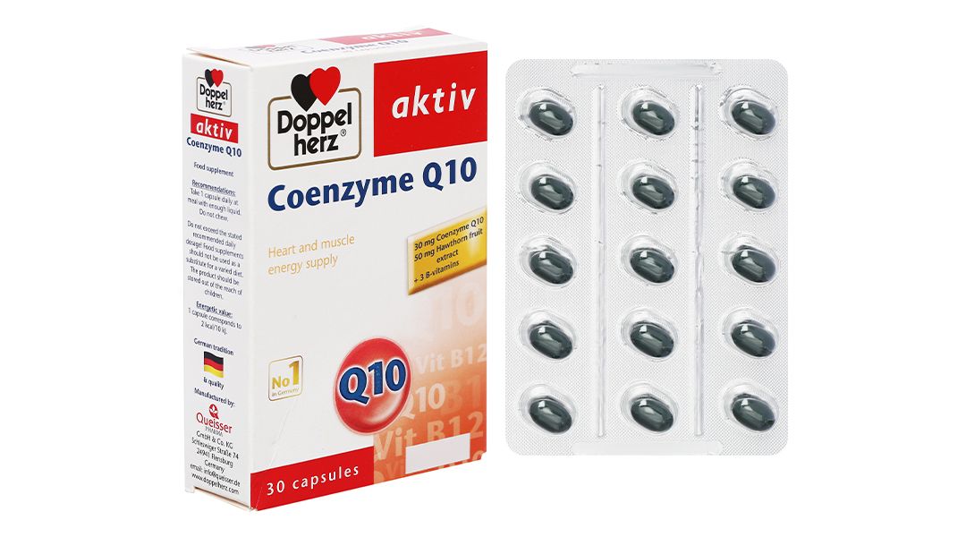  Doppelherz Coenzyme Q10 - hỗ trợ điều trị bệnh tim mạch 