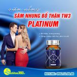  Sâm Nhung Bổ Thận TW3 Platinum Mẫu Mới Hộp 30 Viên 