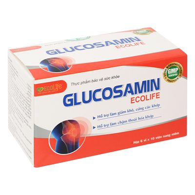  Glucosamin Ecolife 60 viên - Hỗ trợ làm chậm quá trình thoái hóa khớp 