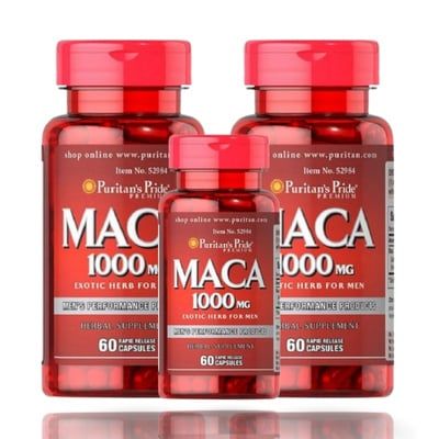  Puritan’s Pride Maca Exotic Herb 1000mg thúc đẩy sinh lý nam 
