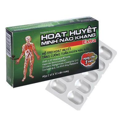  Hoạt huyết Minh Não Khang Extra tăng cường tuần hoàn máu não 