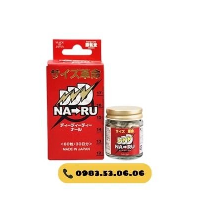 Naru Nhật Bản Hỗ Trợ Cải Thiện Kích Thước Cậu Nhỏ Hộp 60 viên (Hàng Nội Địa) 