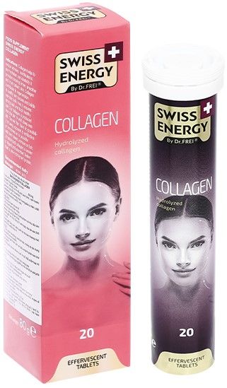  Viên sủi Swiss Energy Collagen hỗ trợ làm đẹp và tăng đàn hồi cho da 