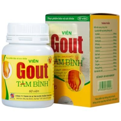  Gout Tâm Bình Viên Uống Giảm Triệu Chứng Đau Do Gout 
