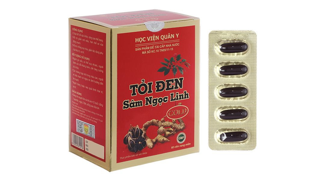  Tỏi Đen Sâm Ngọc Linh Gold - Hỗ trợ điều trị mỡ máu 