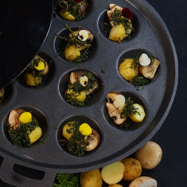  Nấm mỡ nướng thảo mộc 