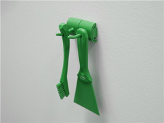  Hygienic Wall Bracket, Double Hook Module, 82 mm 