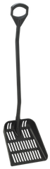  Ergonomic shovel with drain holes, 350 mm, Black ﻿ 