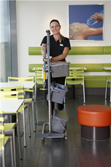  Slimliner Cleaning Trolley, 40 cm, Grey 