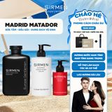  Bộ quà tặng cho nam MADRID MATADOR Sữa tắm gội nam 4in1 350g Dầu gội nam 320g và Dung dịch vệ sinh 3in1 100g SIRMEN nguyên liệu tự nhiên Europe Gentlemen 