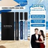  [Combo 3 chai 10ml - 3 mùi] Nước hoa nam SIRMEN Eau de Parfum Europe Gentlemen thơm lịch lãm, trẻ trung, cuốn hút 