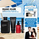  Bộ quà tặng cho nam MANC CLUB gồm Sữa tắm gội nam - Sữa rửa mặt nam - Dung dịch vệ sinh nam và Nước hoa nam 10ml hương nước hoa SIRMEN Europe Gentlemen 