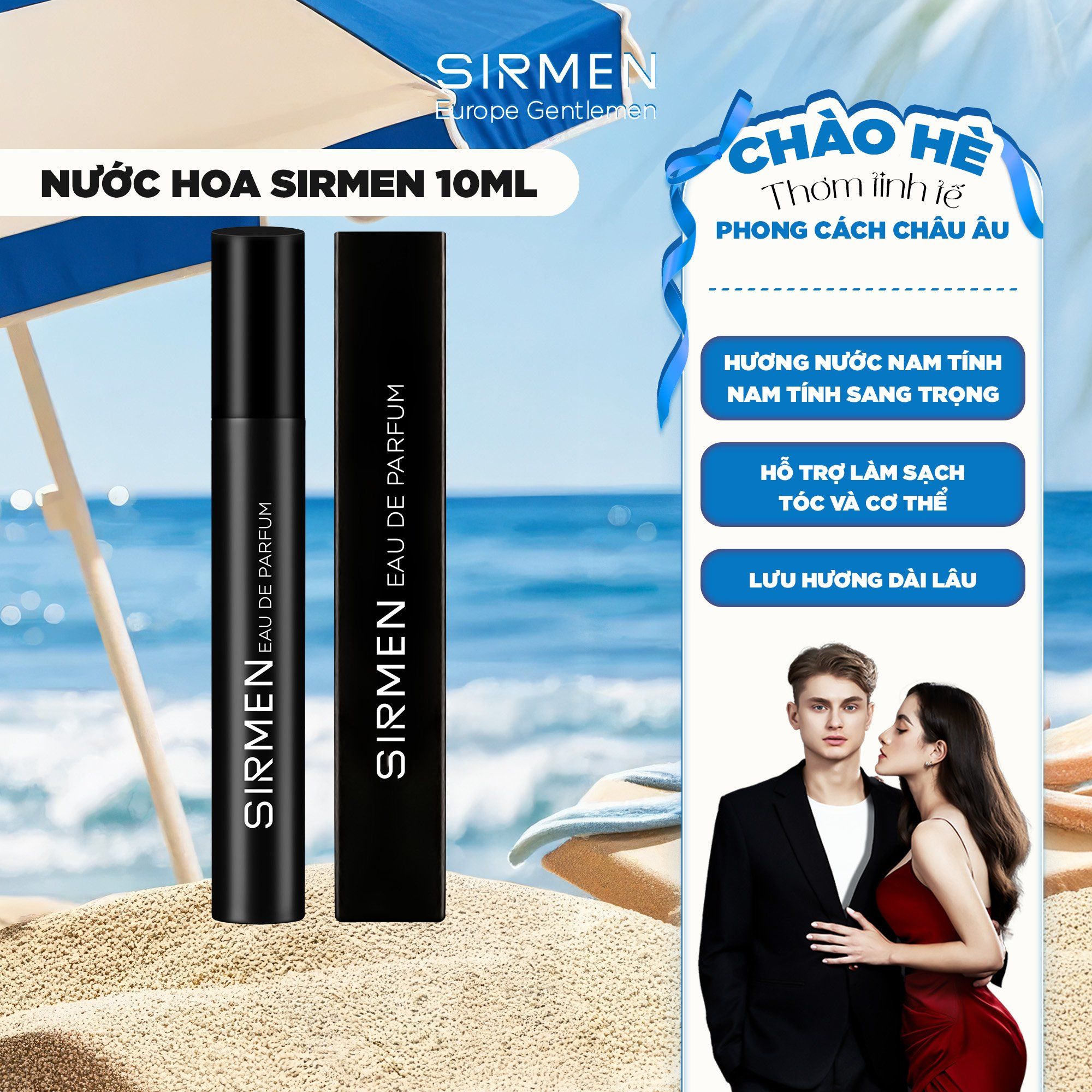  [Chai - 10ml] Nước hoa nam SIRMEN Signature Eau de Parfum Europe Gentlemen cao cấp thơm nam tính tự nhiên sang trọng 