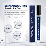  [Combo 3 chai 10ml - 3 mùi] Nước hoa nam SIRMEN Eau de Parfum Europe Gentlemen thơm lịch lãm, trẻ trung, cuốn hút 