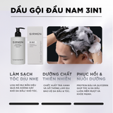  Dầu gội xả dưỡng nam 3 in 1 hương nước hoa SIRMEN Europe Gentlemen giúp sạch da đầu, tóc chắc khoẻ công nghệ tiên tiến 320g 