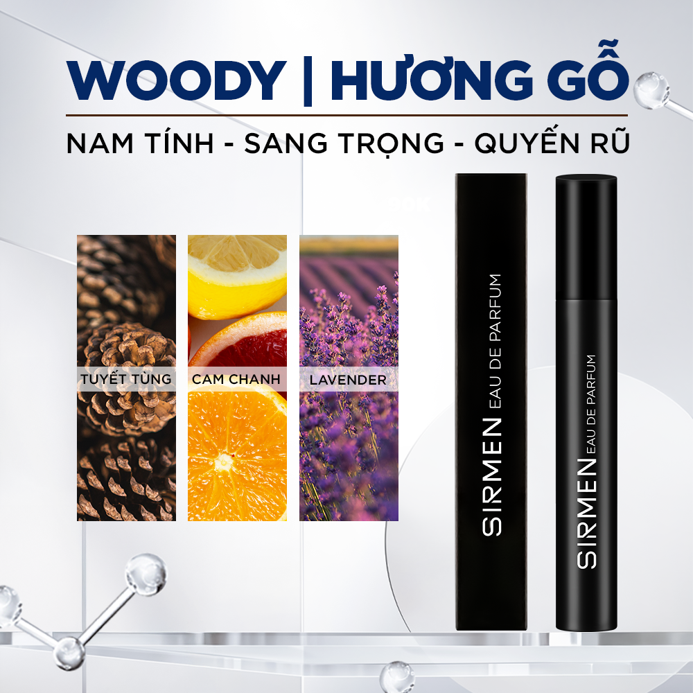  [Hộp 2 chai - 10ml] Nước hoa nam SIRMEN Signature Eau de Parfum Europe Gentlemen cao cấp thơm tự nhiên sang trọng 