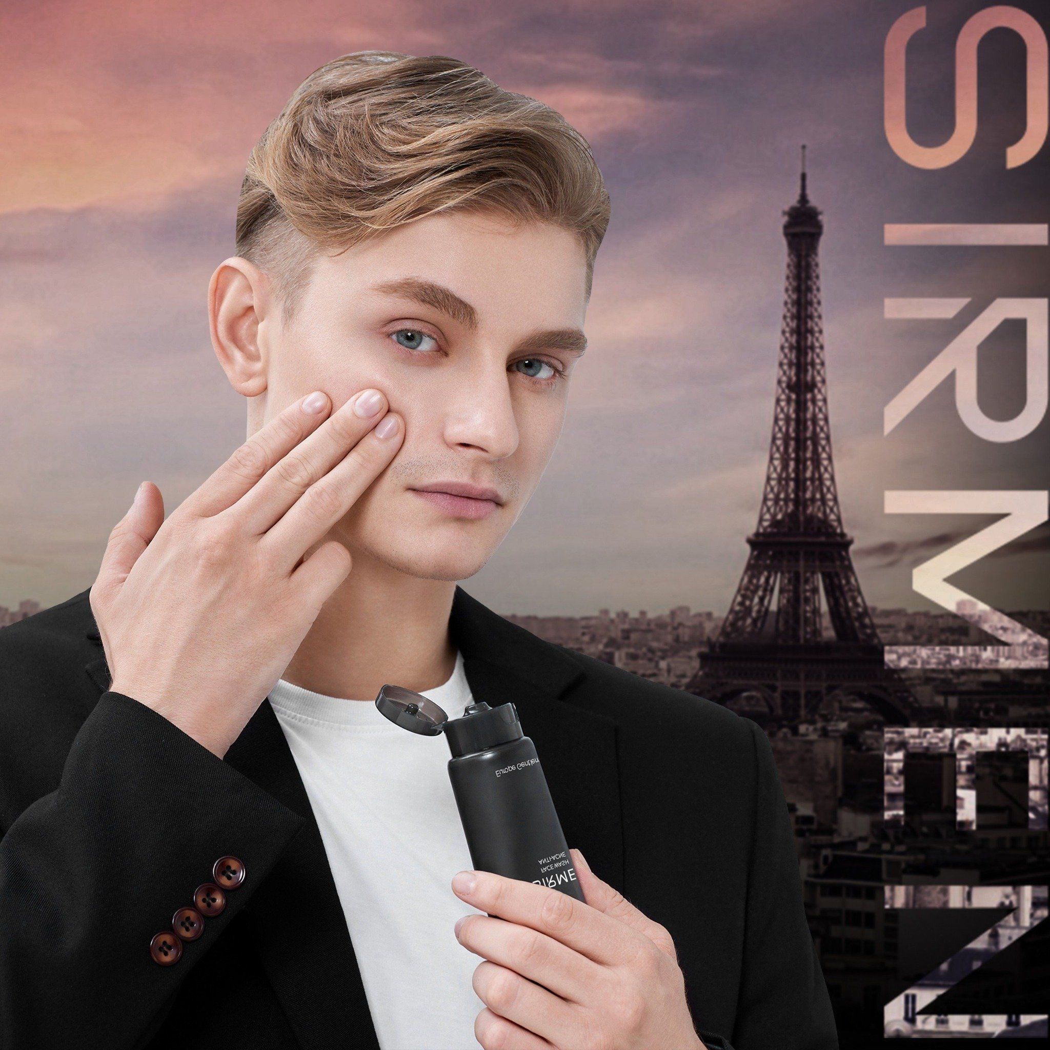  Sữa rửa mặt nam 2 in 1 nguyên liệu châu Âu SIRMEN Europe Gentlemen cao cấp 100g chiết xuất tự nhiên công nghệ EU-Nano 
