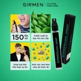  Xịt thơm miệng SIRMEN Europe Mint Cool Spray vị bạc hà thơm mát tự nhiên, công nghệ tiên tiến kéo dài 180 phút chai 10ml 