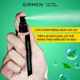  Combo BARCELONA EUROPE gồm Xịt thơm miệng Mint Cool Spray bạc hà & 01 chai Nước hoa nam SIRMEN 10ml Eau de Parfum Europe 