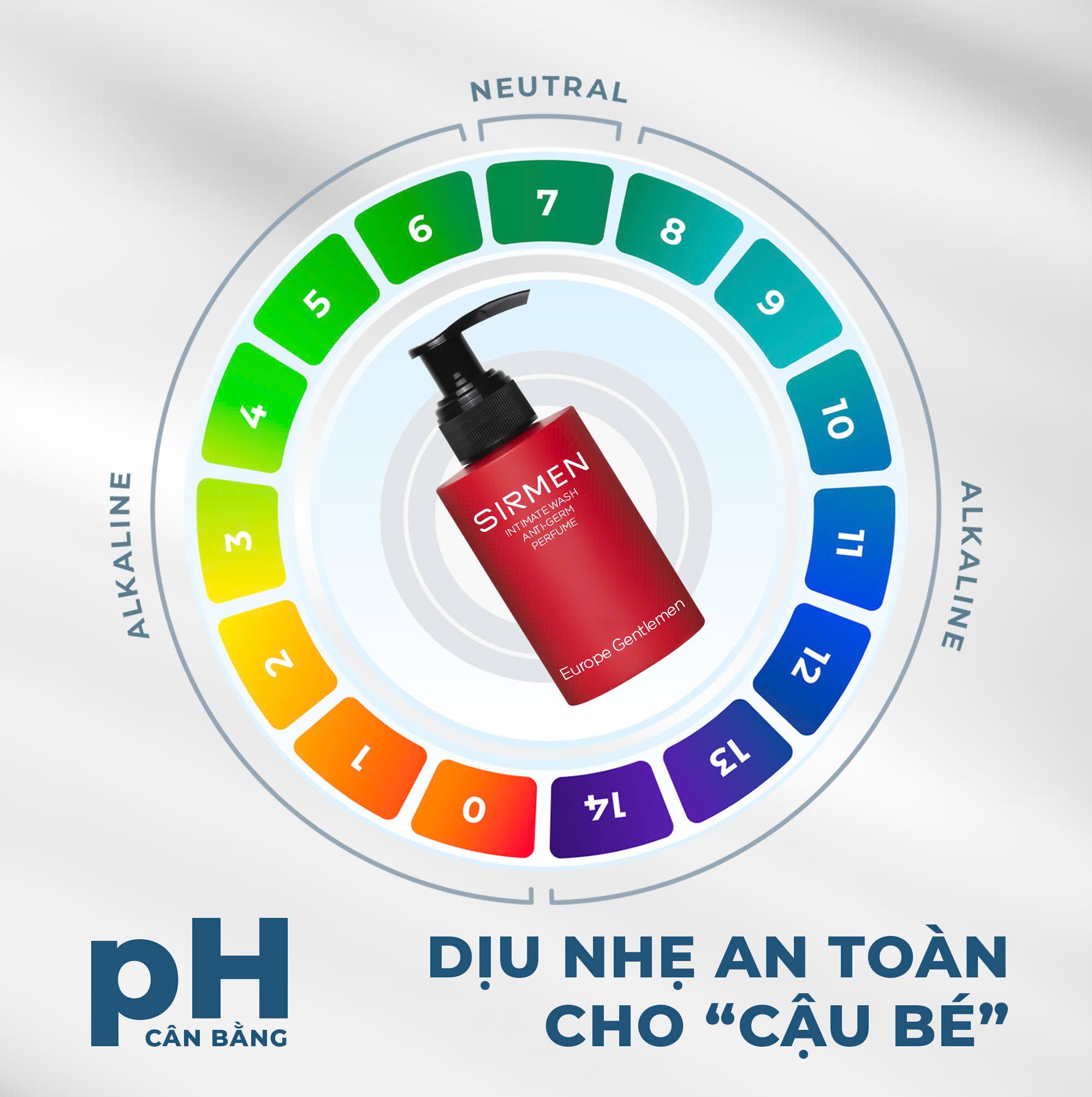 [CHE TÊN SẢN PHẨM] Dung dịch vệ sinh nam 3 in 1 SIRMEN Europe Gentlemen hương nước hoa châu Âu nam tính quyến rũ cao cấp 100g 
