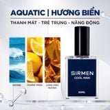  [Chai - 50ml] Nước hoa nam SIRMEN COOL MAN Eau de Parfum cao cấp chai thơm thanh mát, trẻ trung, năng động 