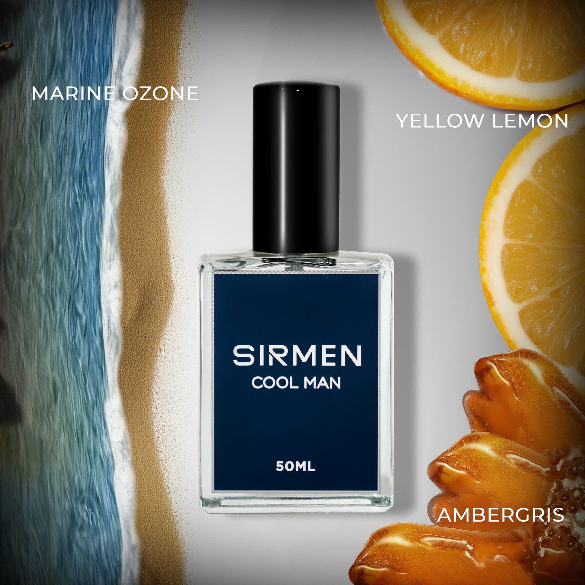  [Chai - 50ml] Nước hoa nam SIRMEN COOL MAN Eau de Parfum cao cấp chai thơm thanh mát, trẻ trung, năng động 