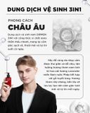  Bộ quà tặng cho nam MANC CLUB gồm Sữa tắm gội nam - Sữa rửa mặt nam - Dung dịch vệ sinh nam và Nước hoa nam 10ml hương nước hoa SIRMEN Europe Gentlemen 