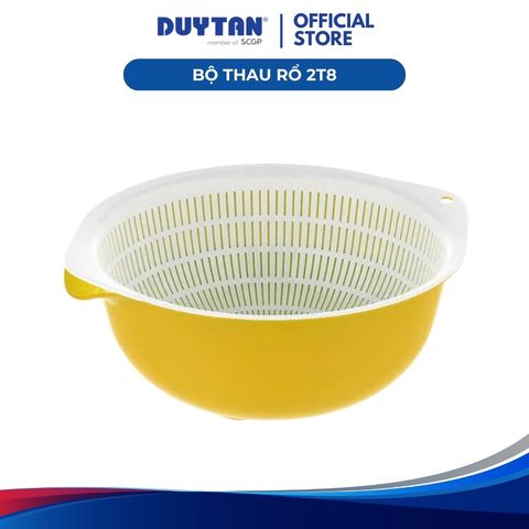 Bộ Thau Rổ 2T8 Nhựa Duy Tân