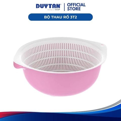 Bộ Thau Rổ 3T2 Nhựa Duy Tân