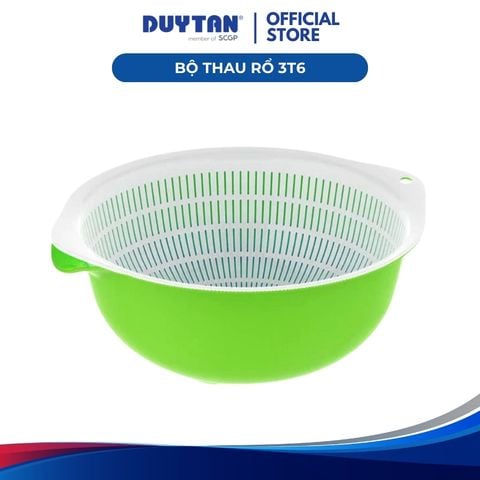 Bộ Thau Rổ 3T6 Nhựa Duy Tân