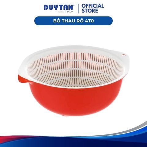Bộ Thau Rổ 4T0 Nhựa Duy Tân