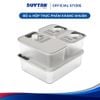 Bộ 4 Hộp thực phẩm kháng khuẩn Matsu Lock, nhựa PP, gioăng silicone cao cấp, không chứa BPA